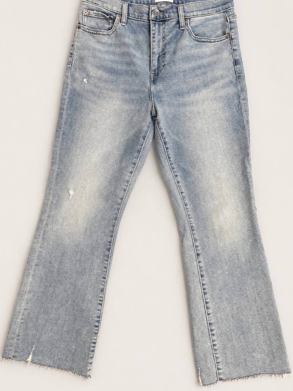 Pistola Light Wash Straight Leg Jeans | Raw Hem | Size 29